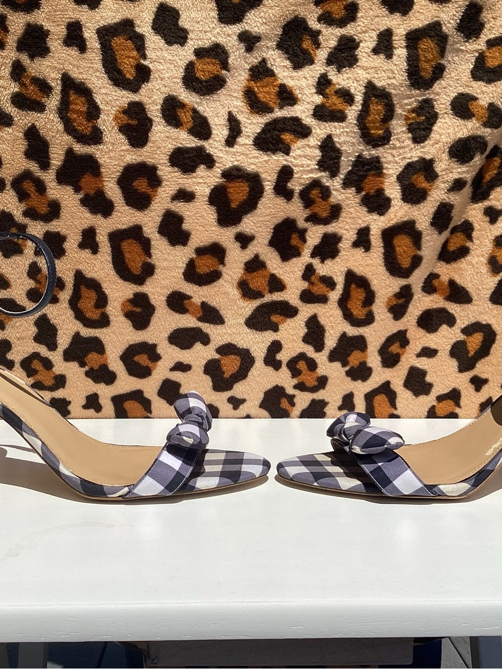 MICHAEL Michael Kors Pippa Gingham High Heel Sandals - Picture 8 of 8